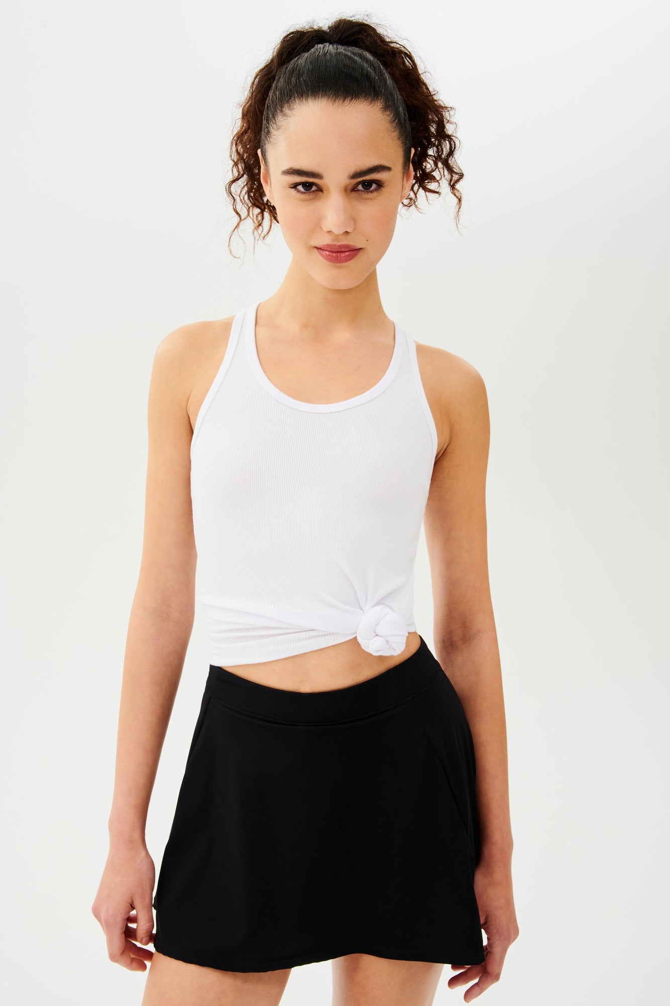 Venus High Waist Rigor Skort | Black