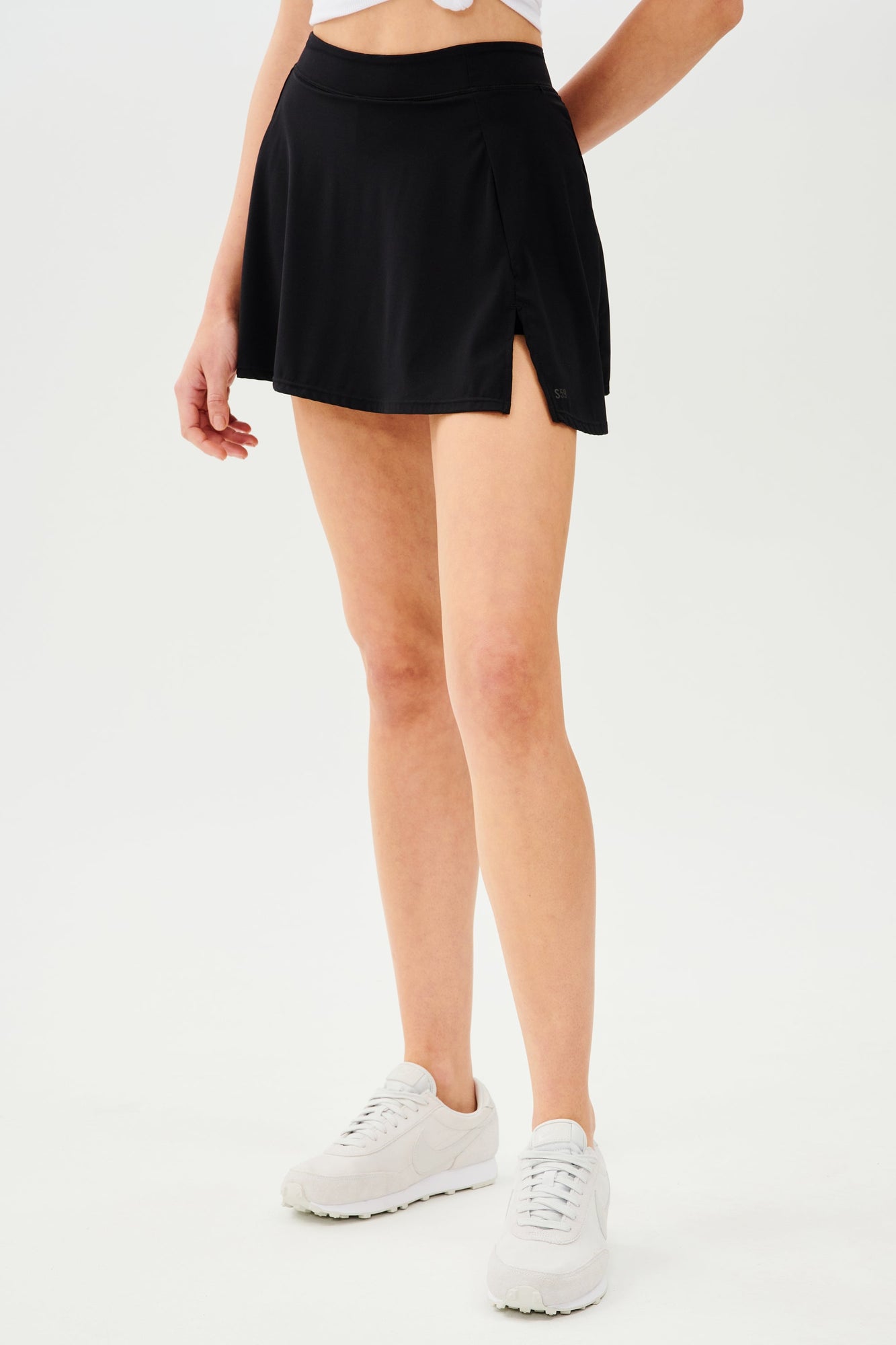 Venus High Waist Rigor Skort | Black