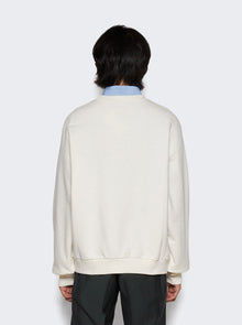 Men | Gucci | Cotton Jersey Sweatshirt With Embroidery | White