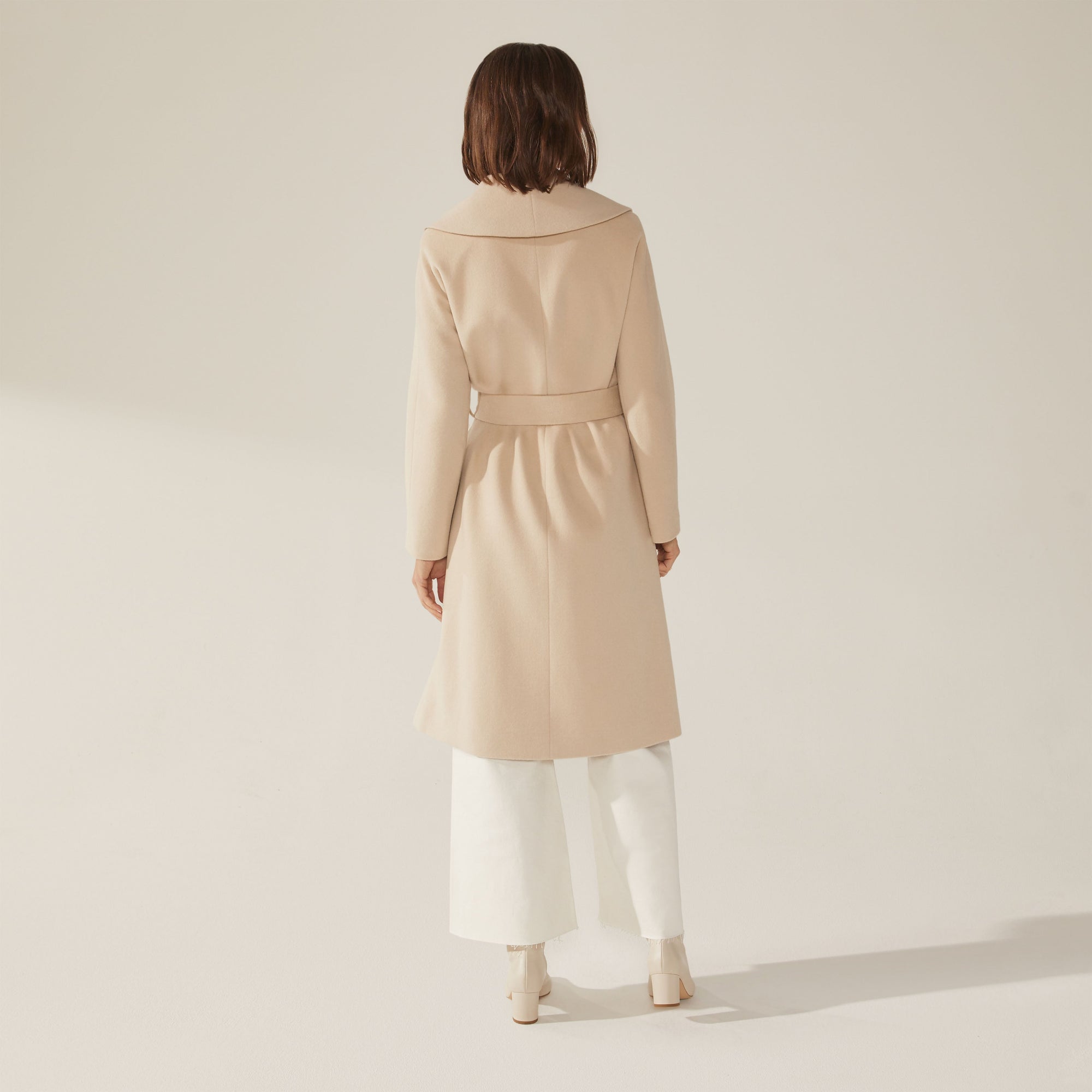 Womens | Brigette Cashmere-Wool Robe | Beige