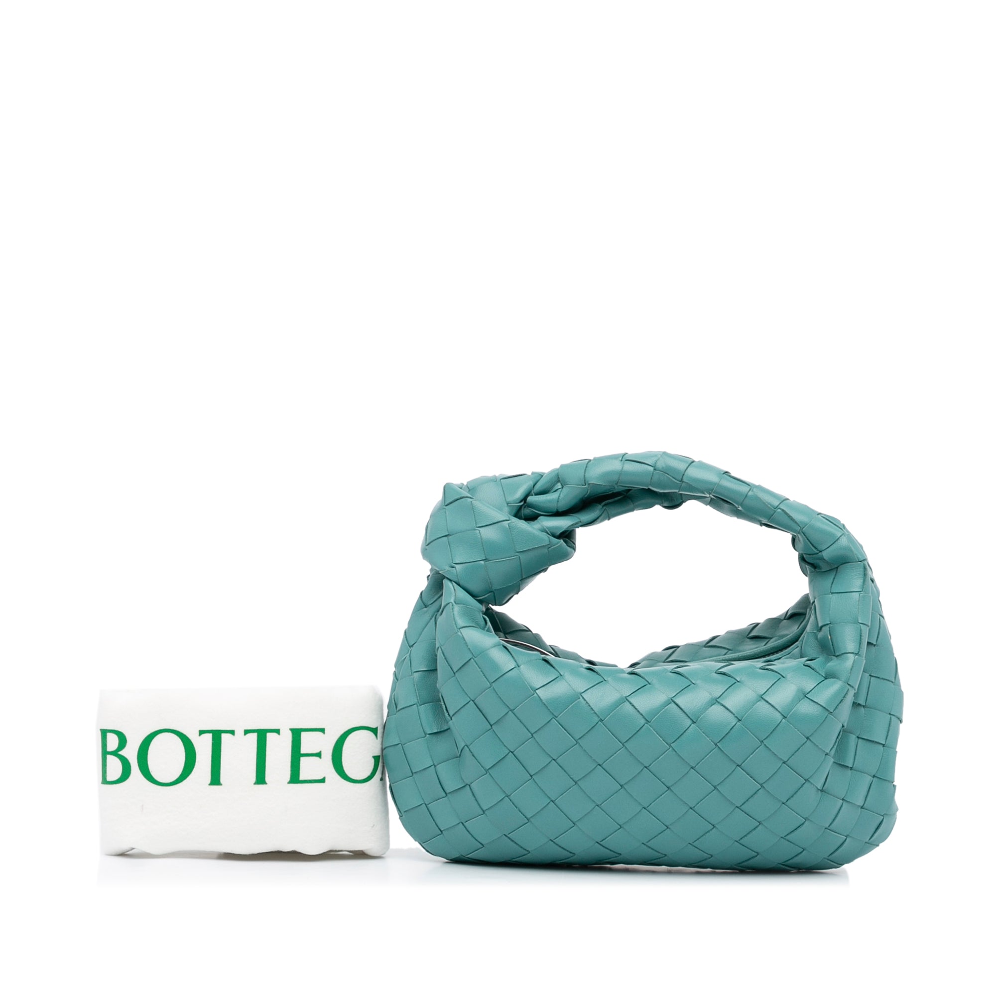 Bottega Veneta Pre-Owned Mini Patent Intrecciato Jodie | Women | Blue