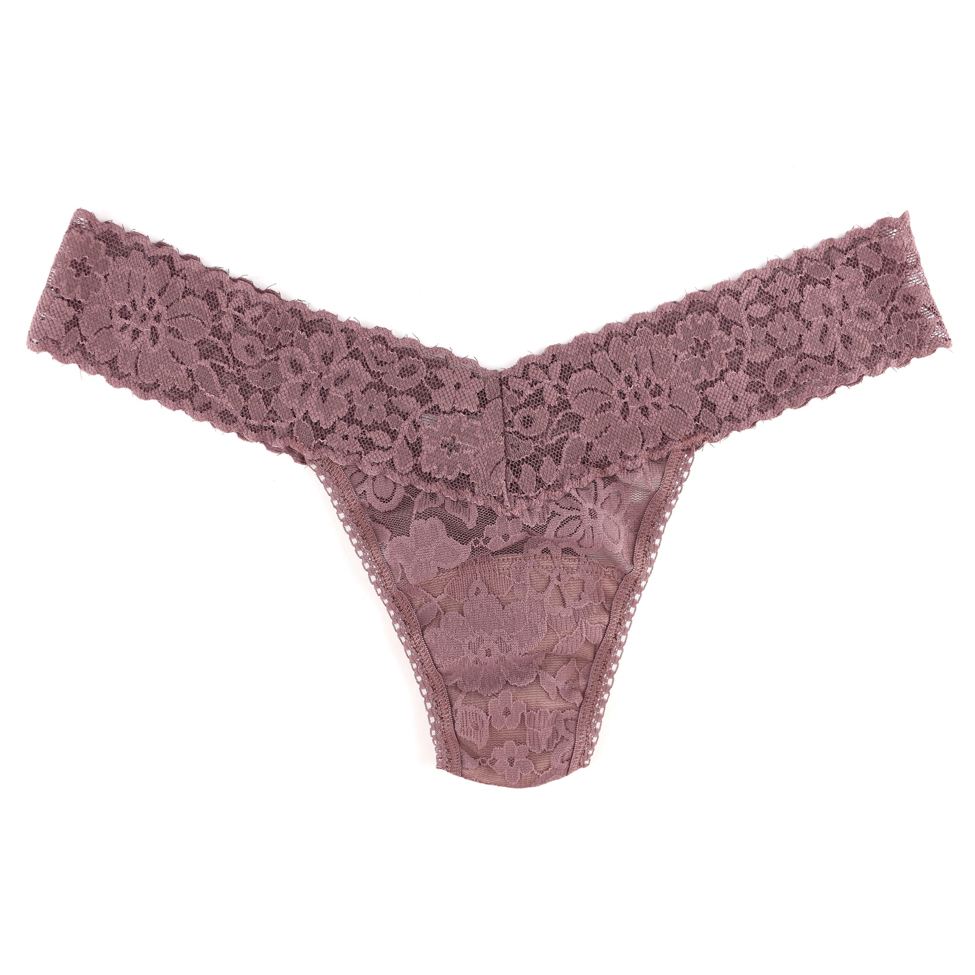 Daily Lace Low Rise Thong | Allspice Brown