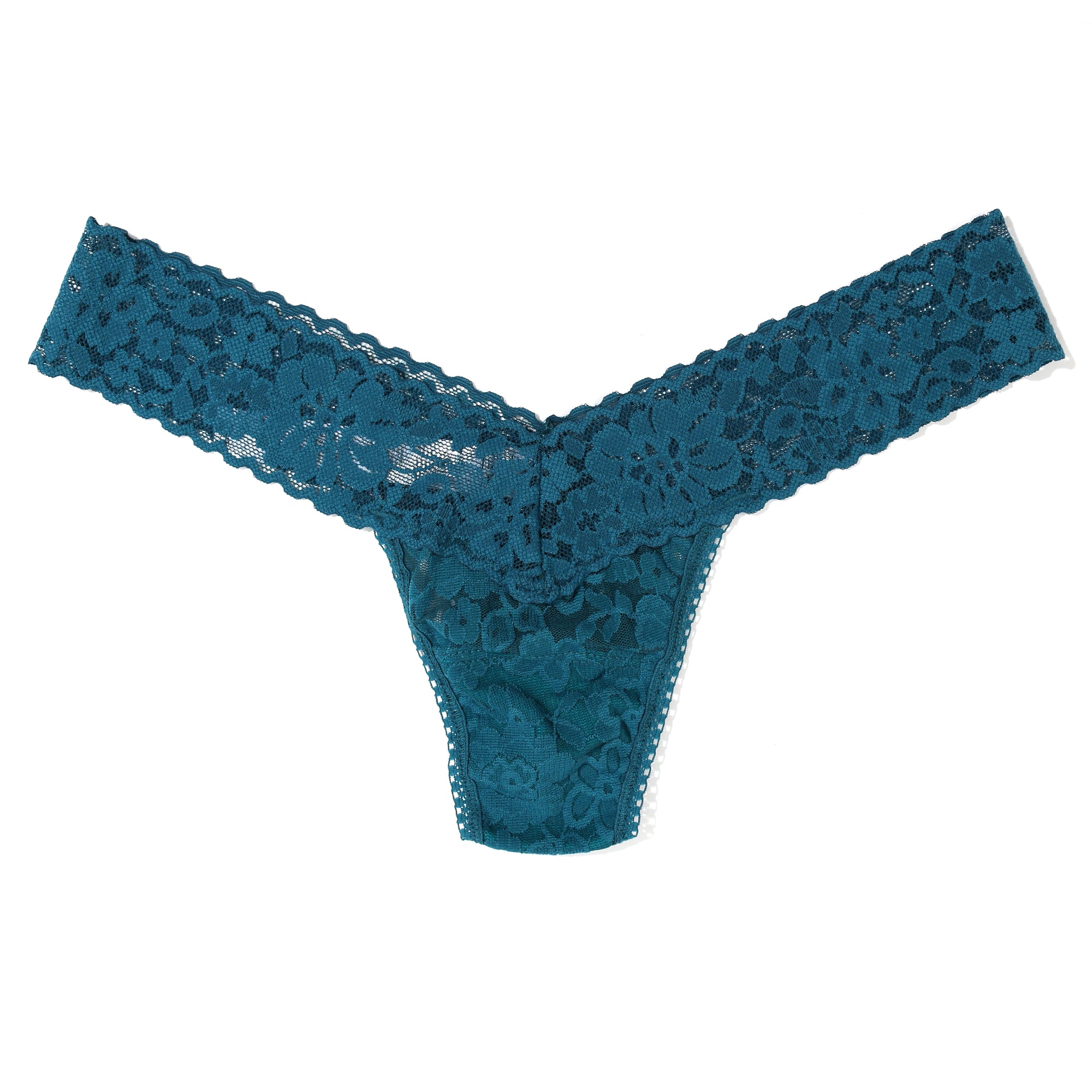 Daily Lace Low Rise Thong | Earth Dance (Green)