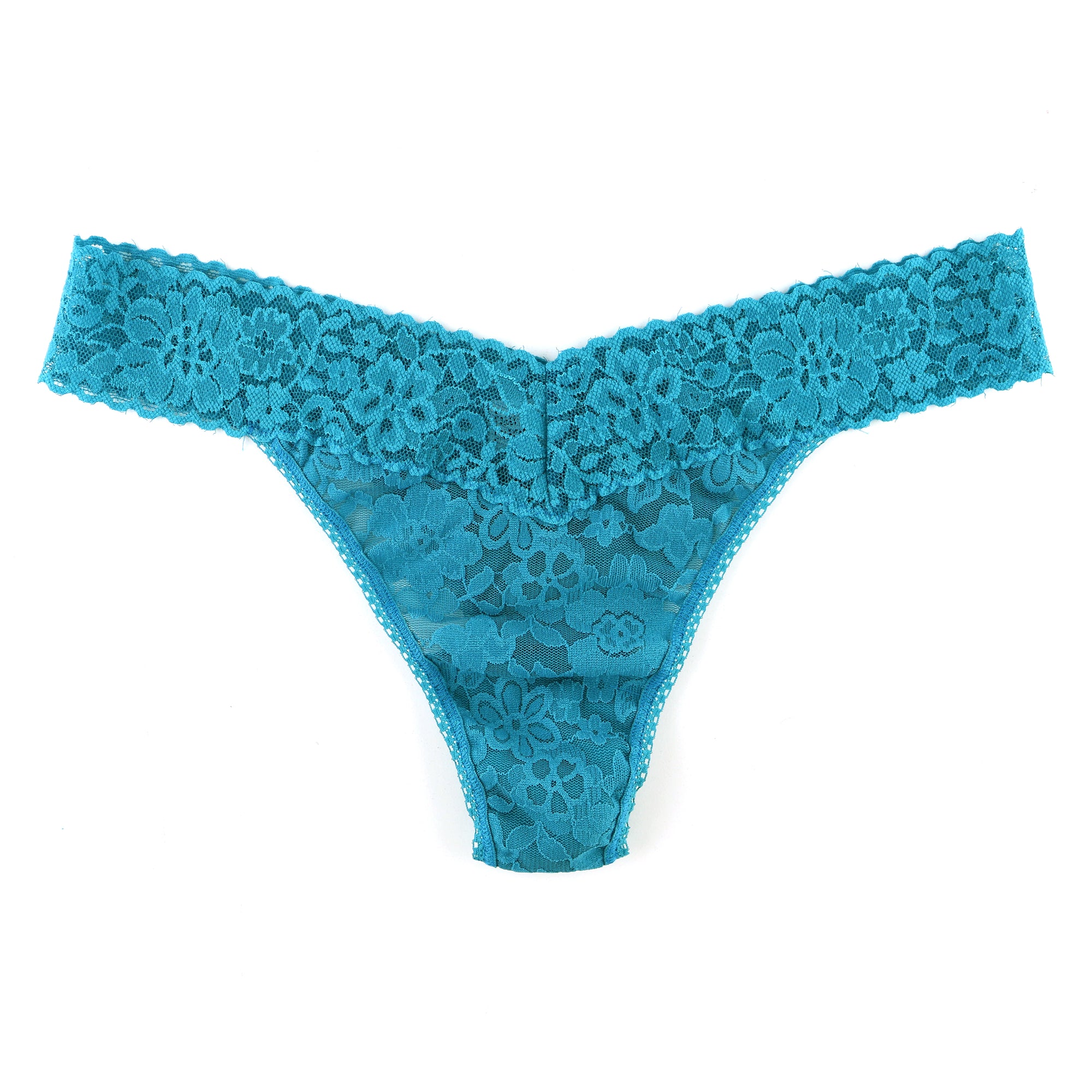 Daily Lace Original Rise Thong | Tidal Teal Blue