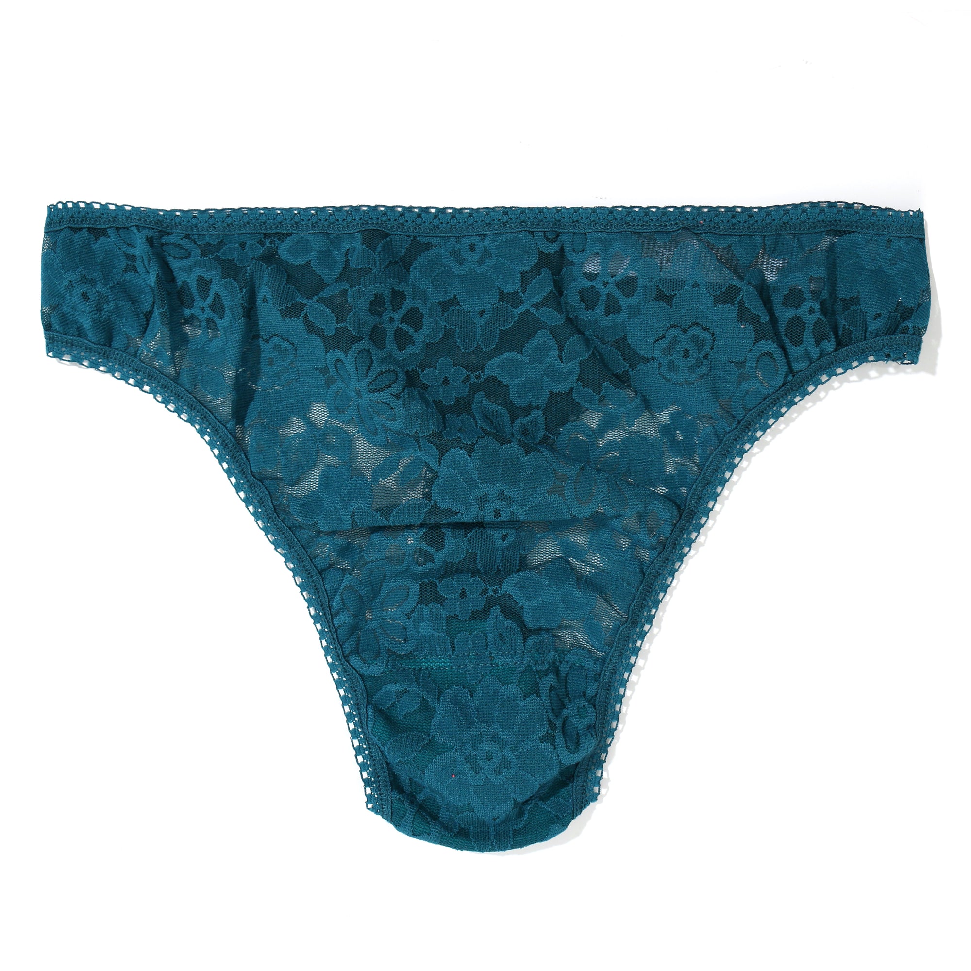 Daily Lace High-Cut Thong | Earth Dance (Green)