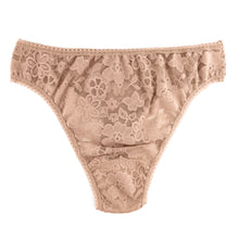 Daily Lace High-Cut Thong | Taupe