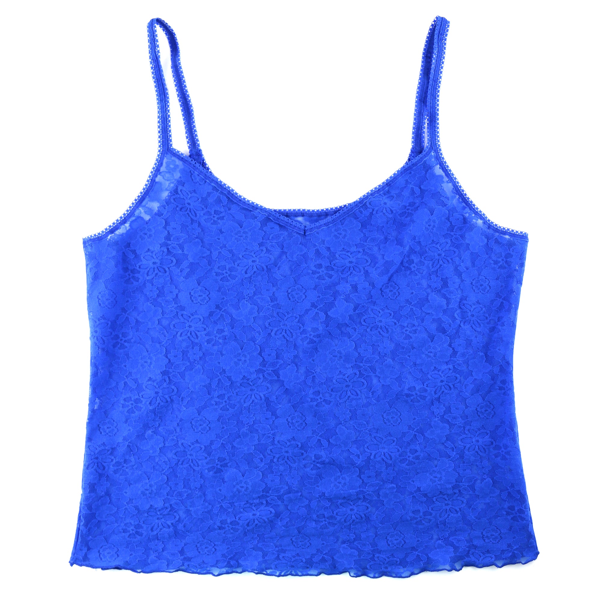 Plus Size Daily Lace Strappy Camisole | Bold Blue