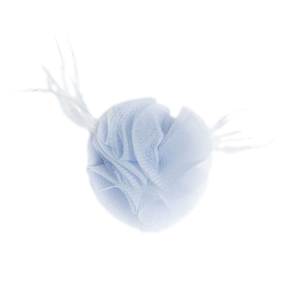 Skylar Blue Flower Tulle Hair Clip | Blue