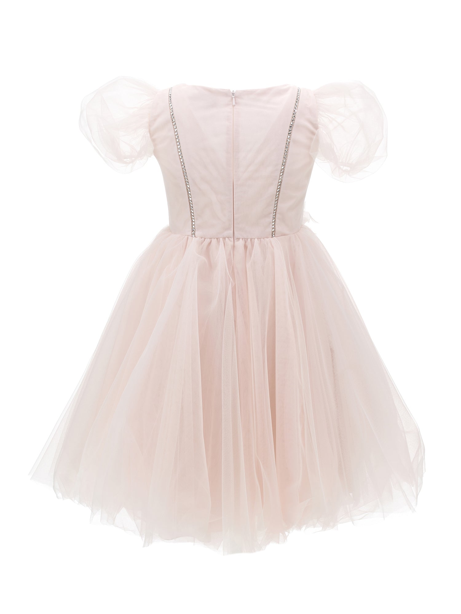 Girls | Sunset Dress With Silk-Touch Tulle | Antique Pink