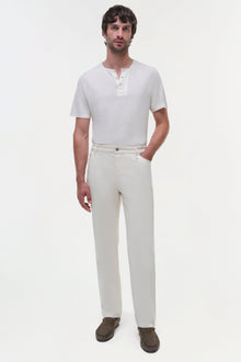 Mens | Ardie Wide Leg Jean | Cream