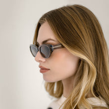 Unisex | Michele Petite Cat-Eye Italian Acetate Sunglasses | Translucent Vetiver