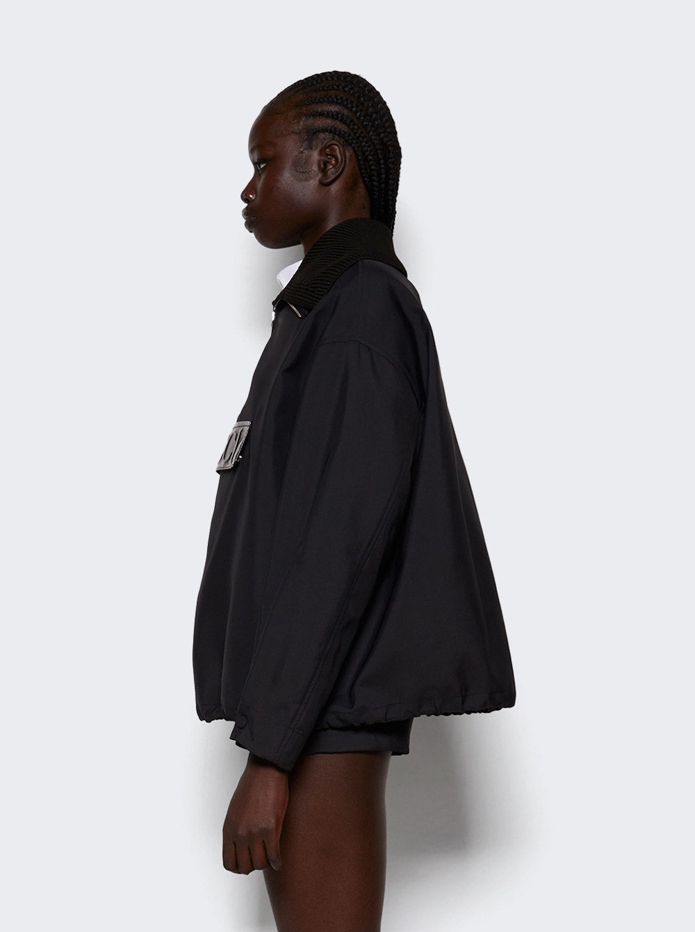 Women | Gucci | Techno Gabardine Caban Pullover | Black