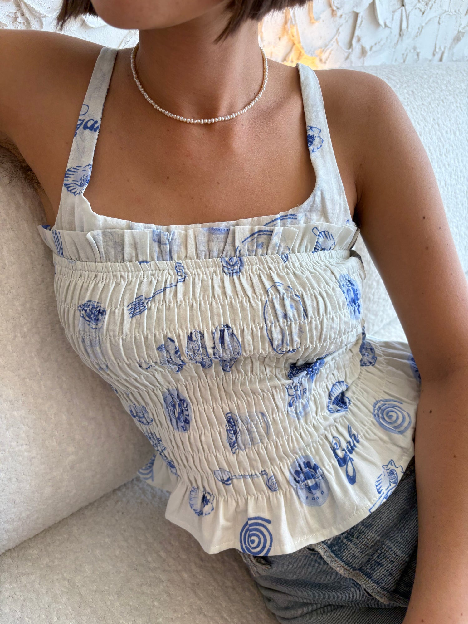 Cara Top | Caviar Dreams Blue Multi