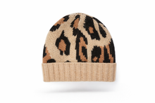 Alexis Beanie | Camel/Leopard