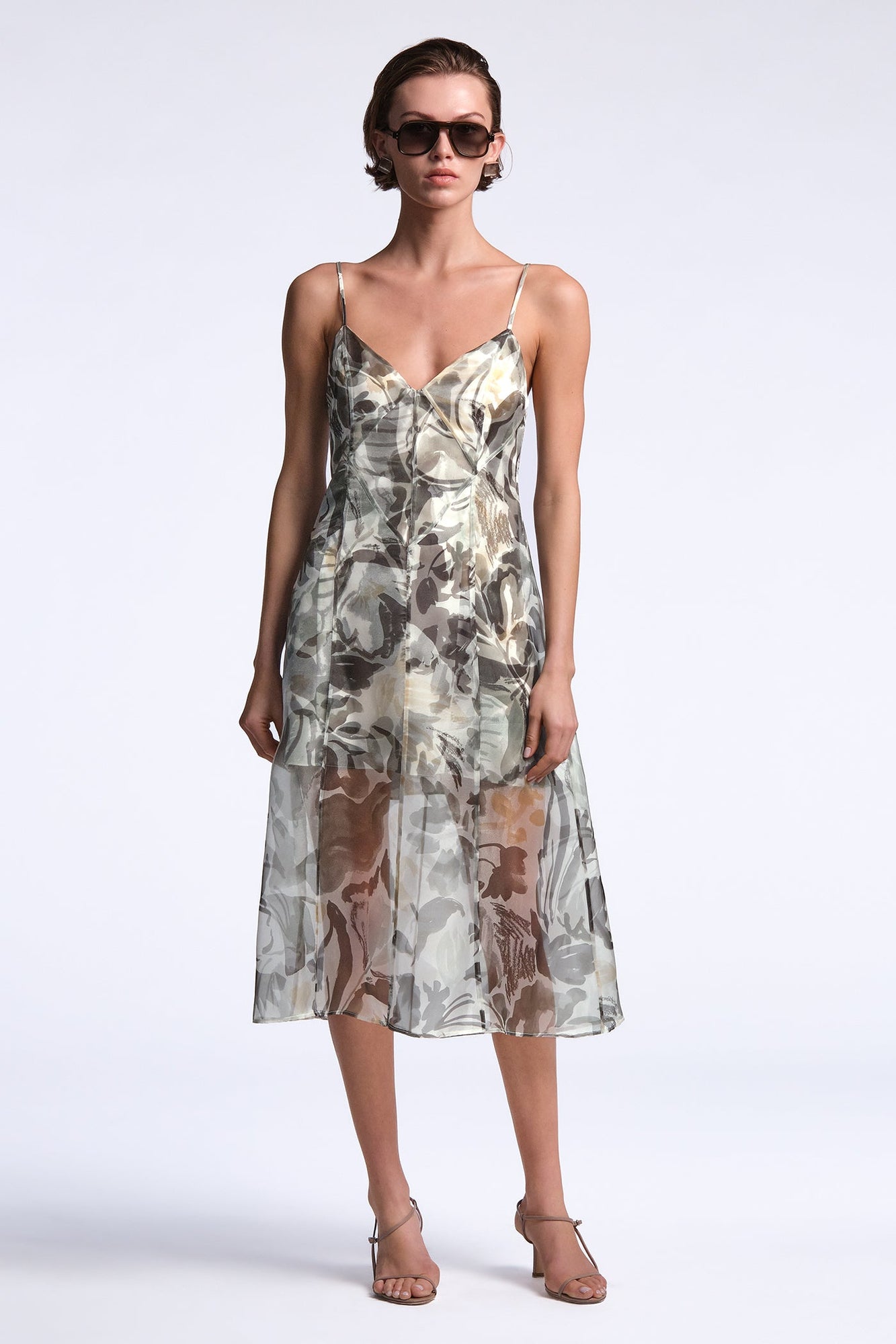Lorelie Dress | Abstract Garden Print