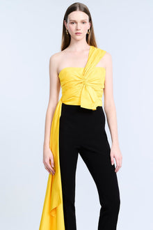Bustier with Long Train | Sunshine Yellow