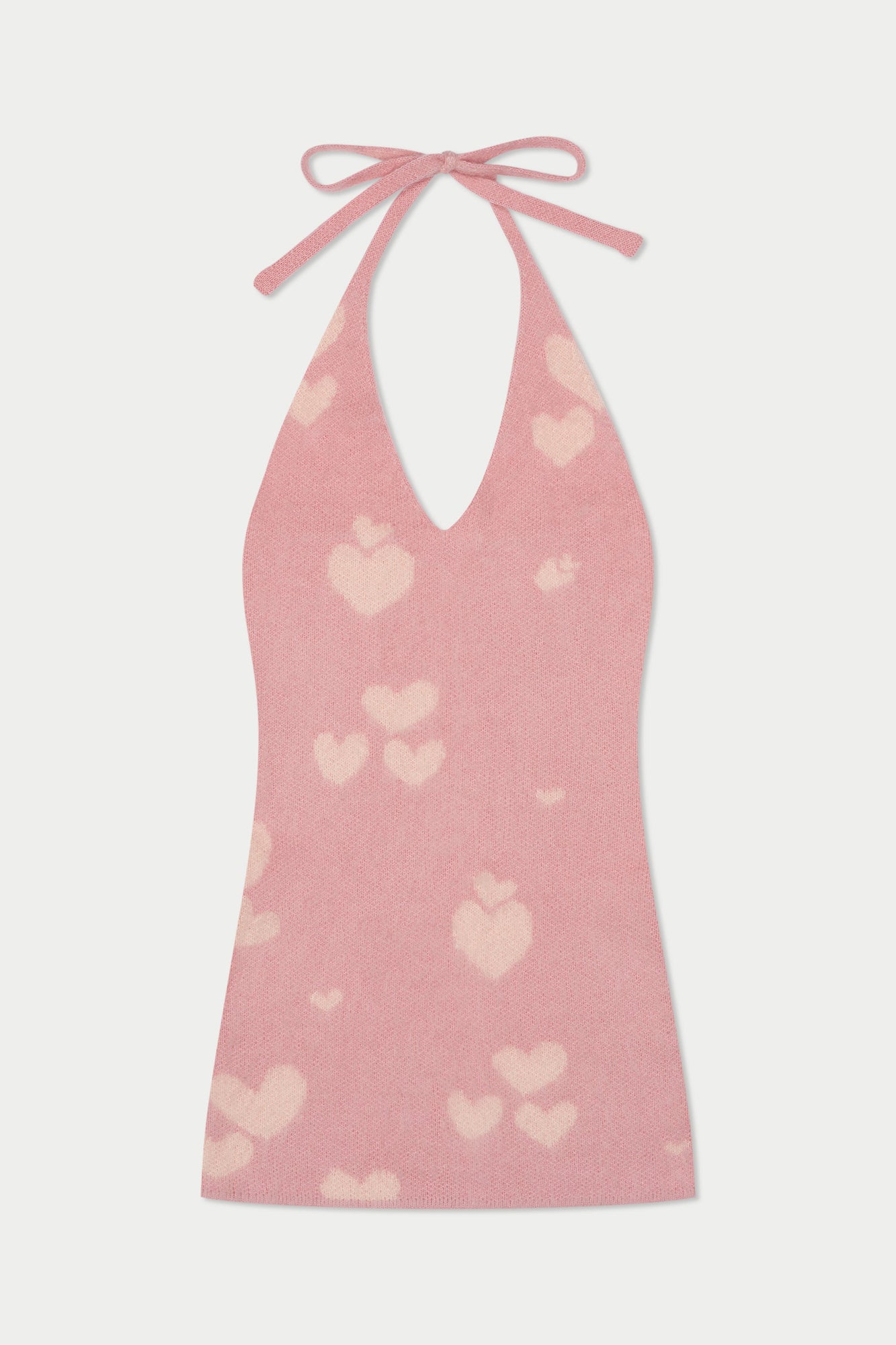Hearts Knit Dress | Pink