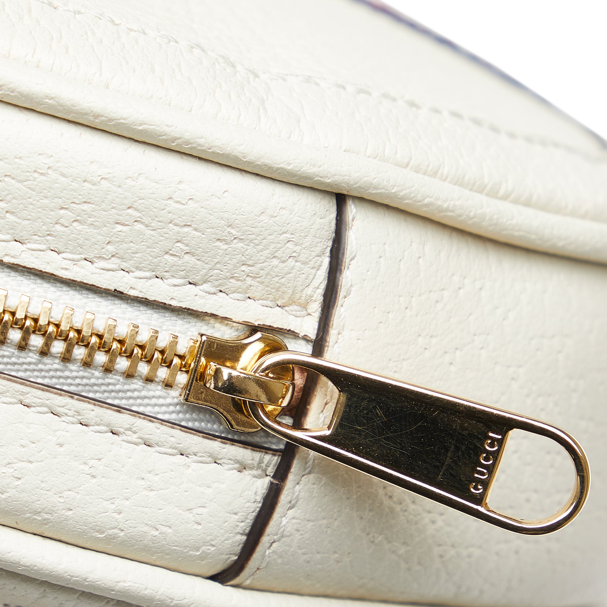 Gucci | Pre-Owned Mini Leather Round Ophidia Backpack | White