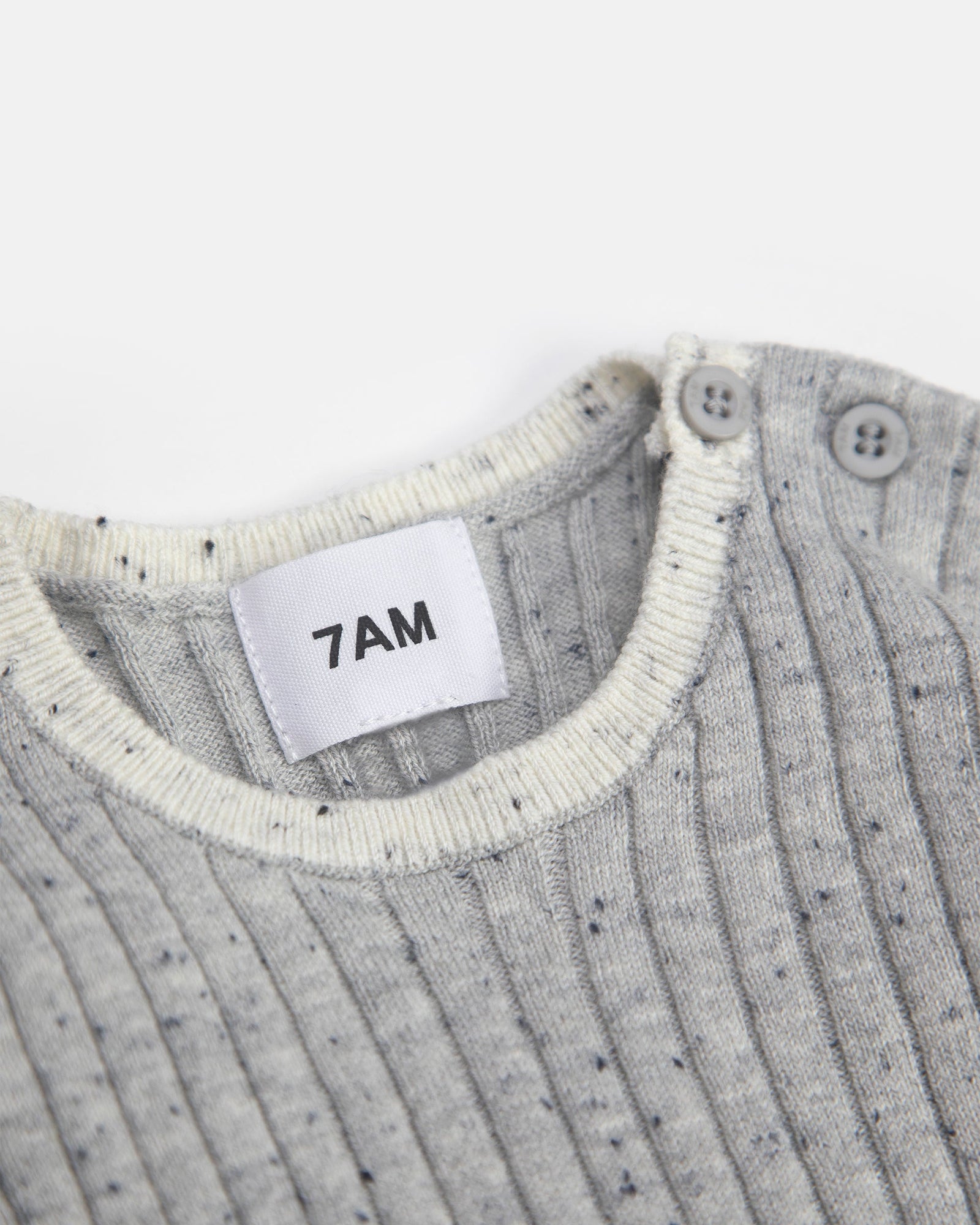 Short Sleeve Top - Hug Me | Light Heather Grey