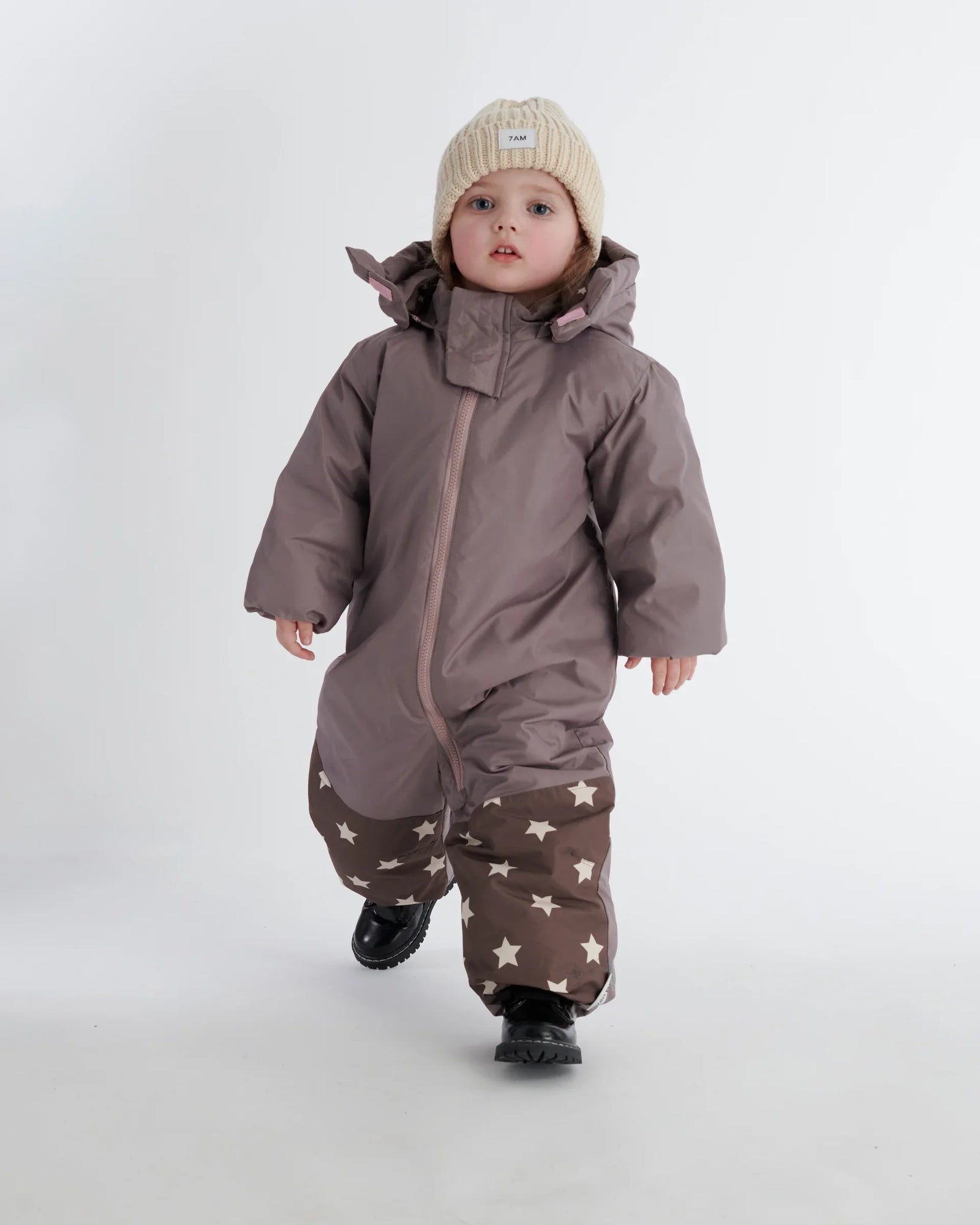 Snowsuit Nico | Print Ash Mauve