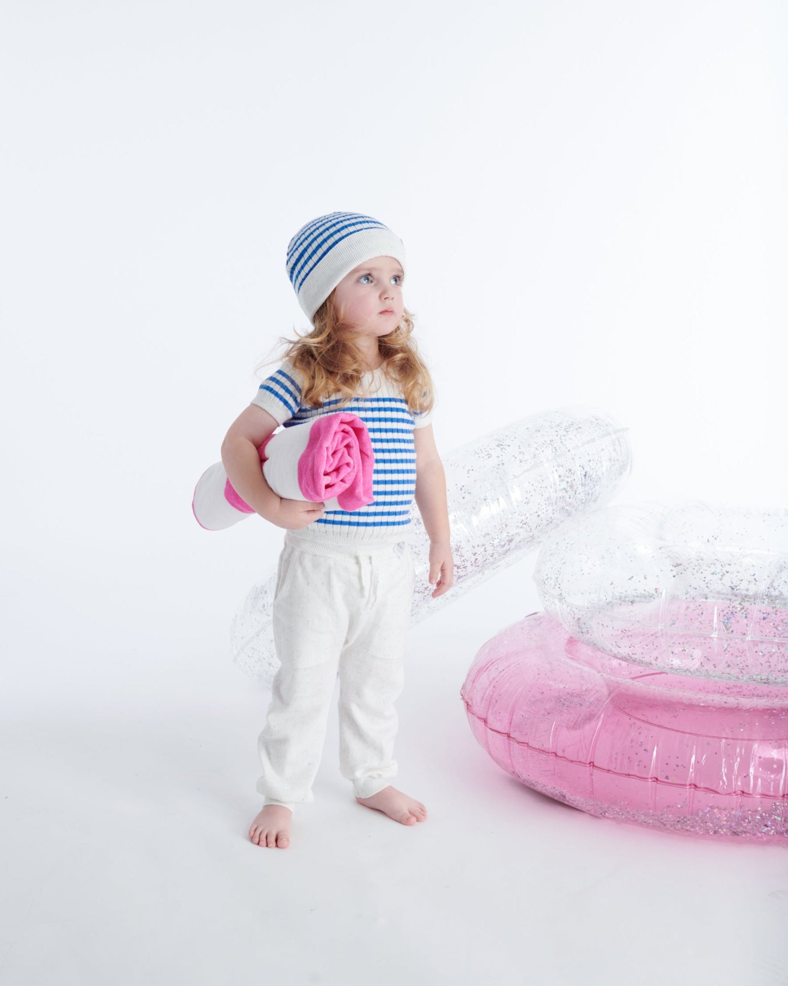 Seashell Blue Stripes//