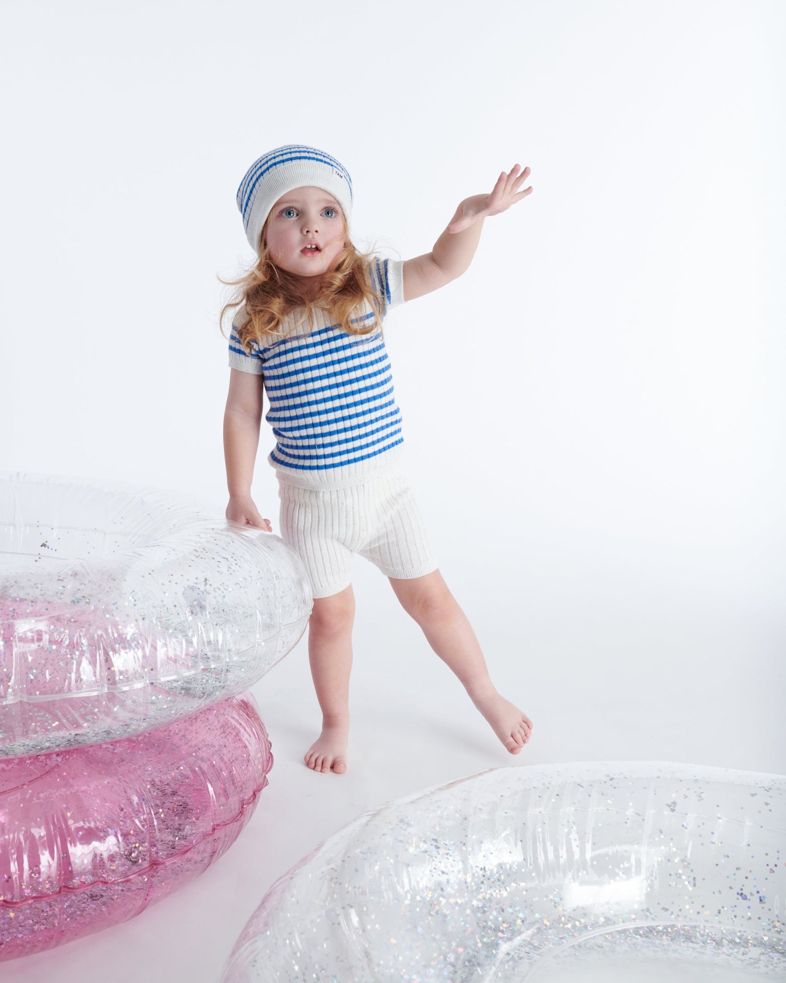 Seashell Blue Stripes//