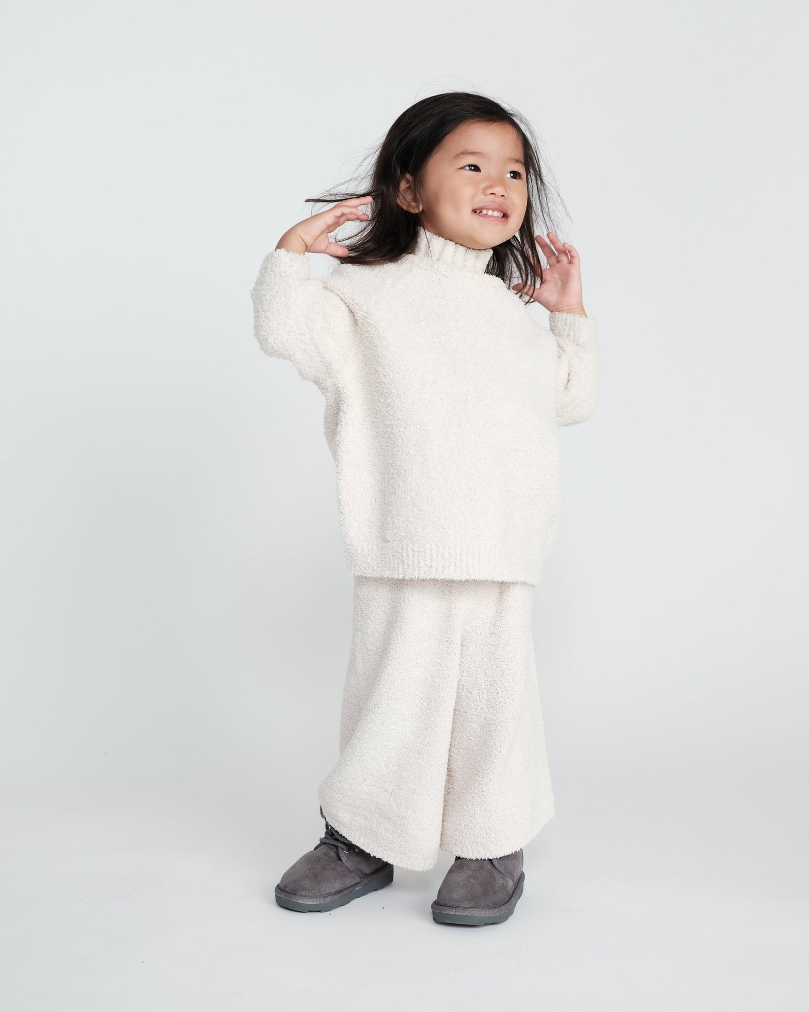 Wide Pants - Fuzzy | Ecru