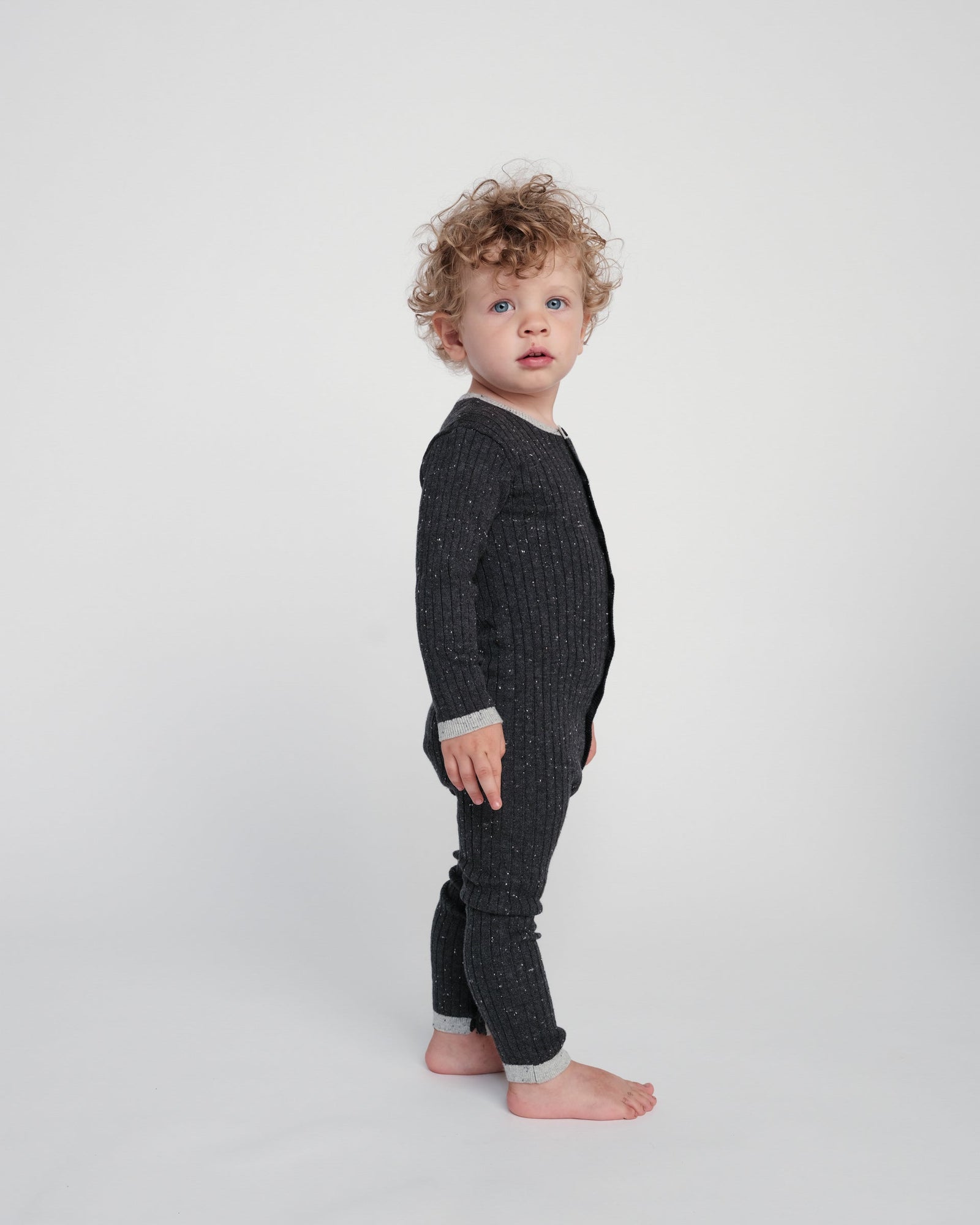 Long Sleeve Jumpsuit No Footie - Hug Me | Oat