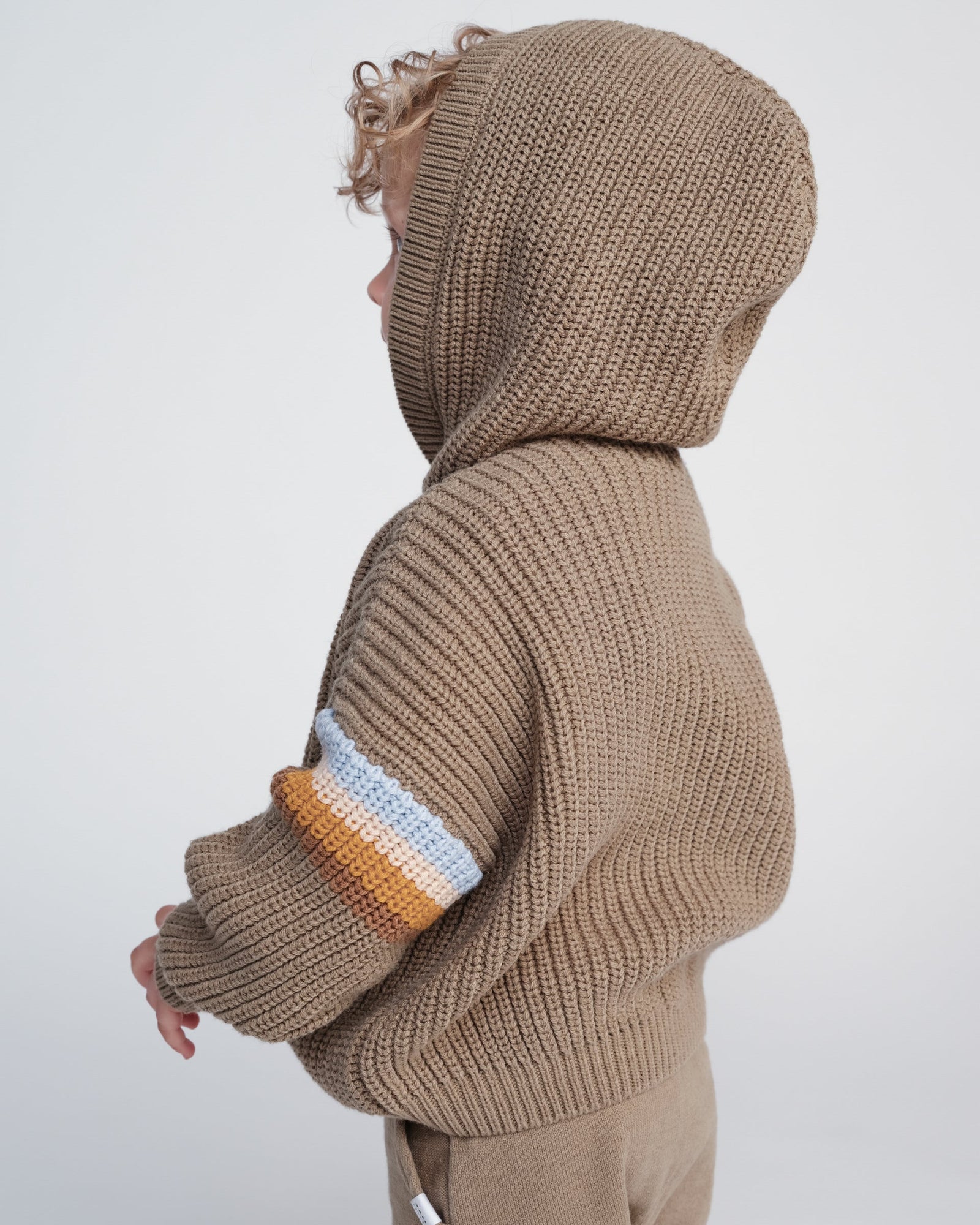 Hooded Boxy Sweater - Chunky | Olive