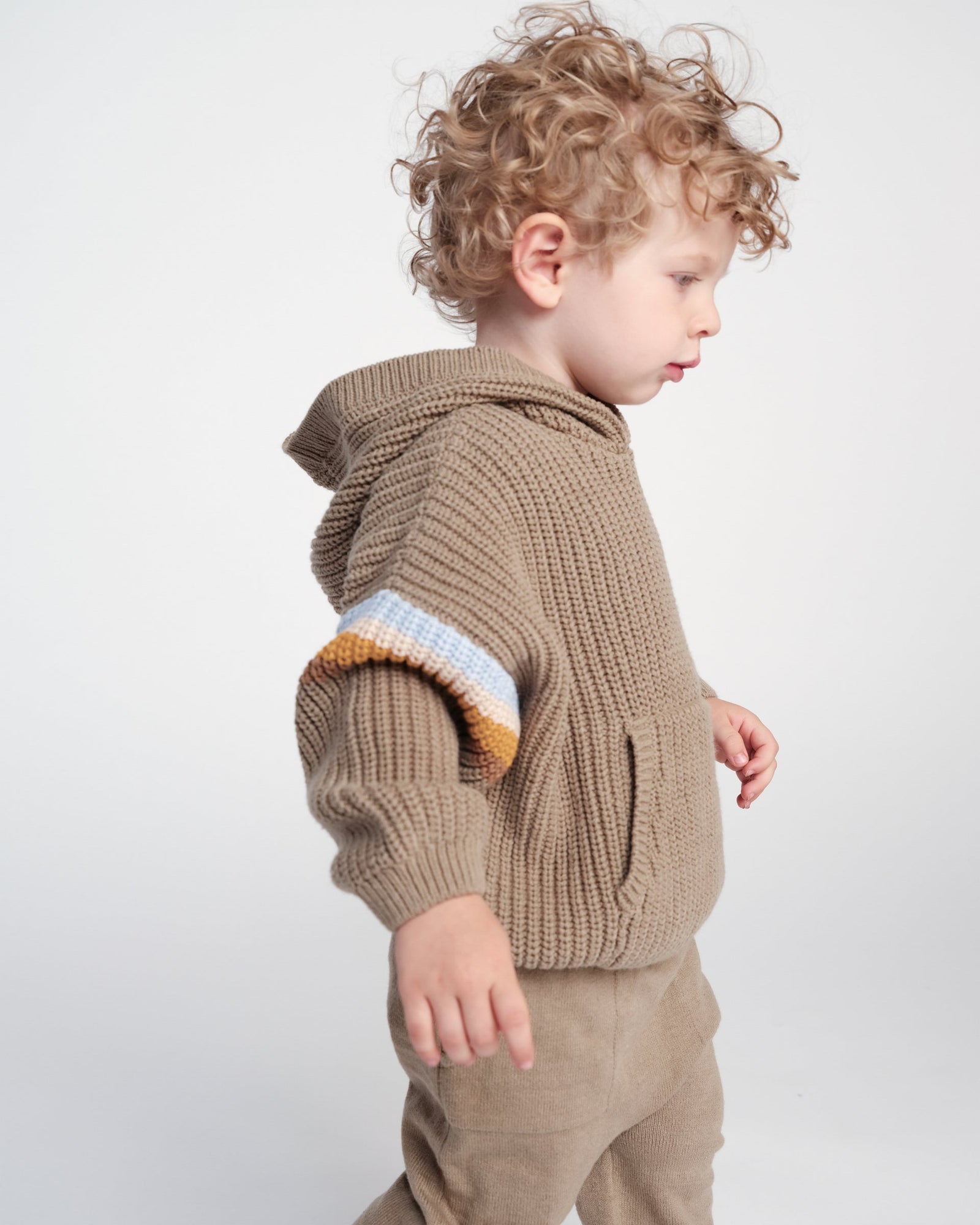 Hooded Boxy Sweater - Chunky | Olive