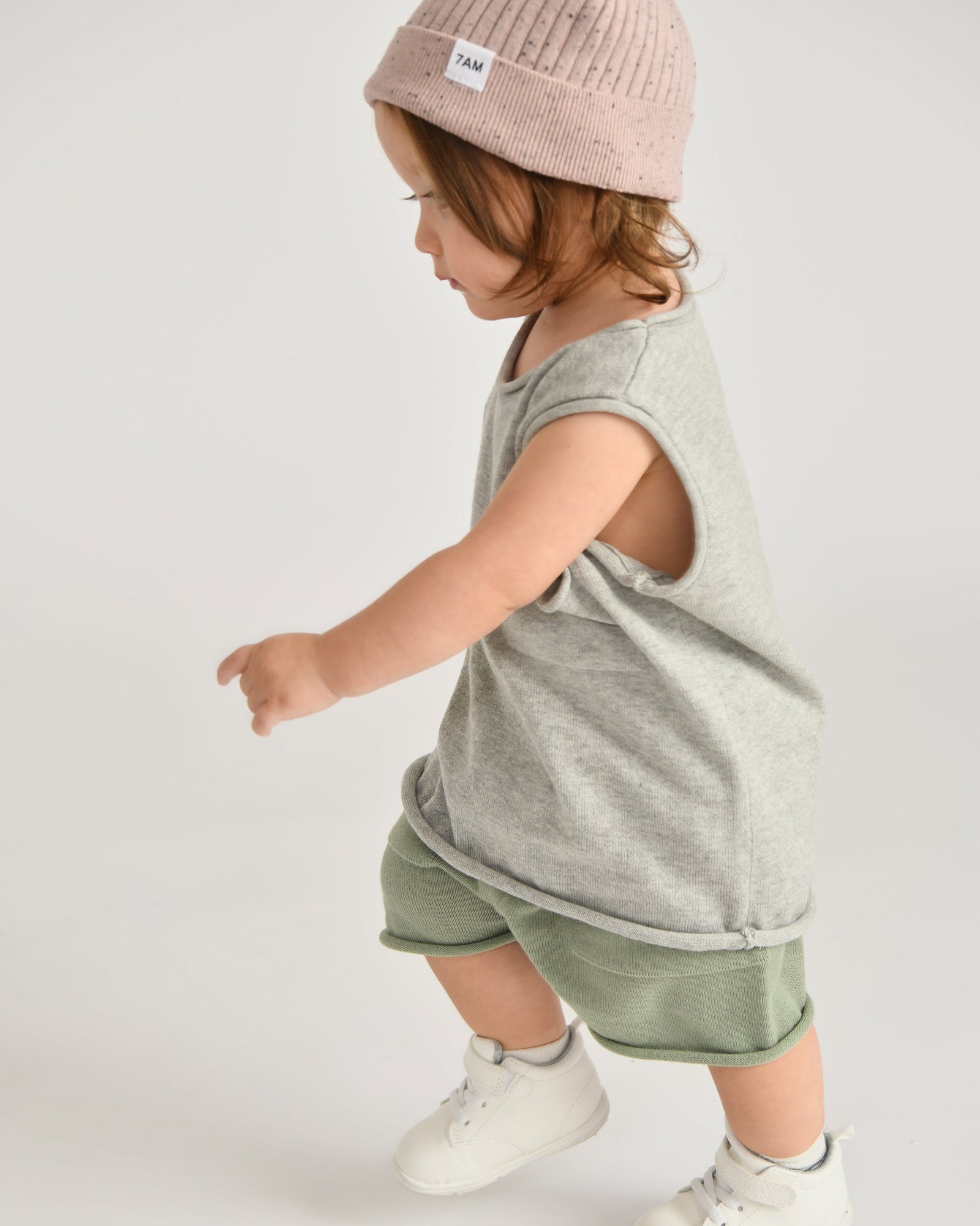 Cotton Slouchy Shorts | Sage