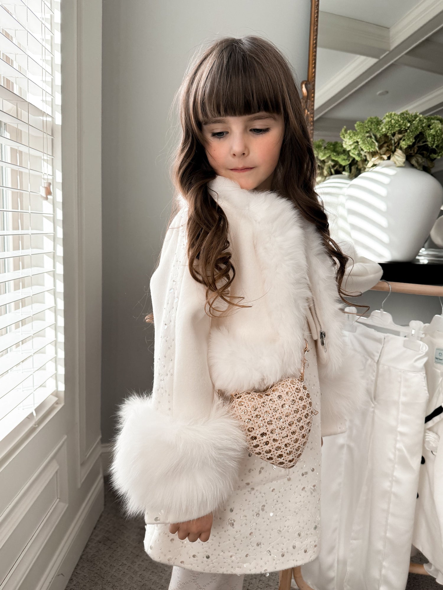 Baby Girls | Marshmallow Wool Coat | Beige