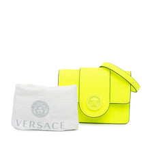 Versace | Pre-Owned Leather La Medusa Crossbody | Yellow/Neon Yellow