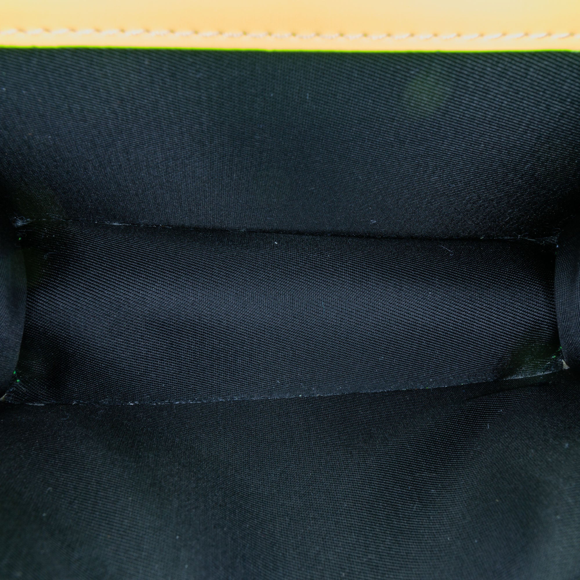 Versace | Pre-Owned Leather La Medusa Crossbody | Yellow/Neon Yellow