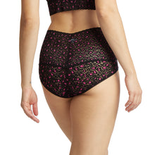 Cross-Dyed Retro V-Kini | Black/Tulip Pink