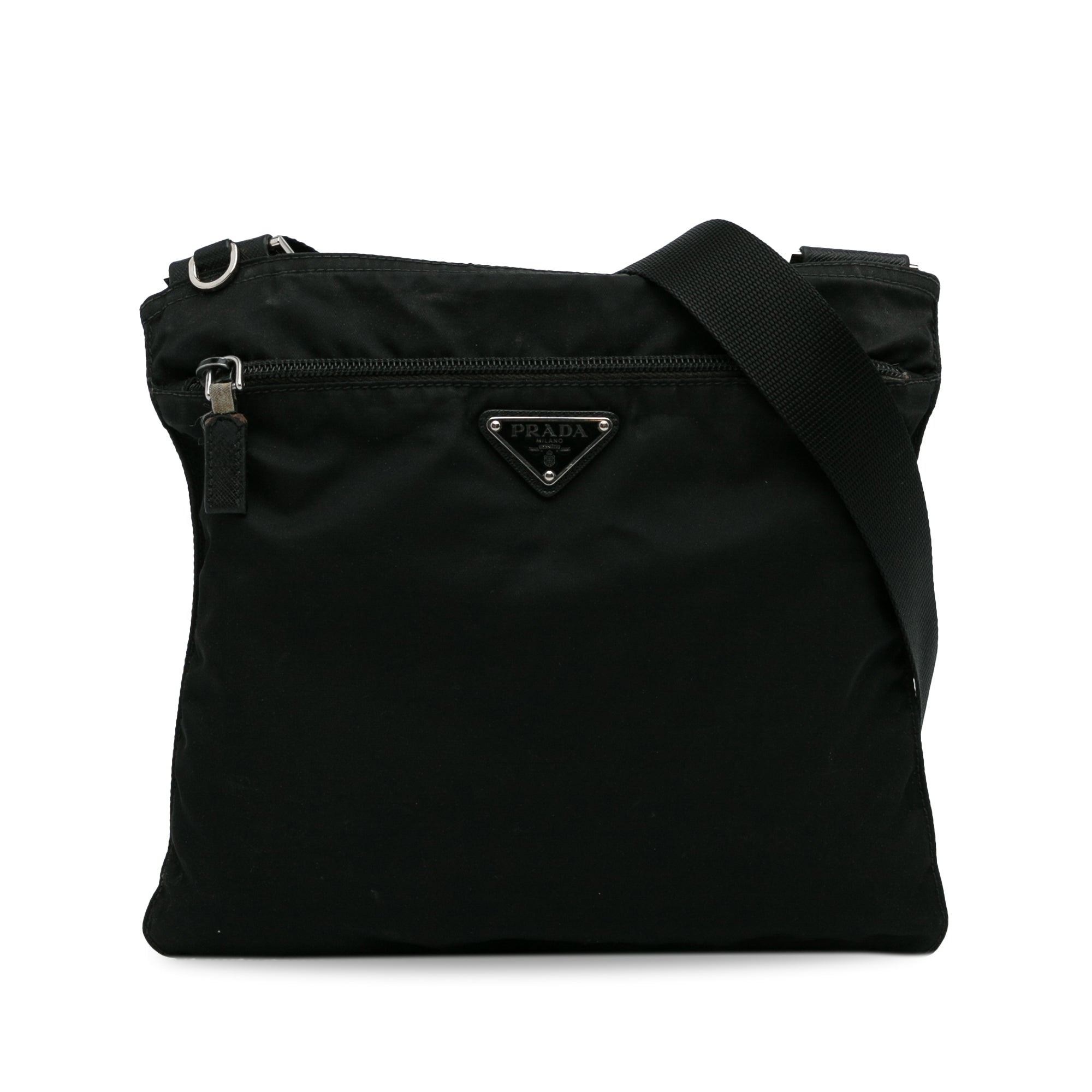 Prada Pre-Owned Tessuto Crossbody Bag | Women | Black