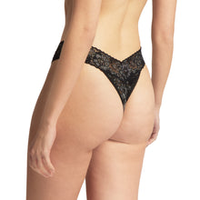 Daily Lace Original Rise Thong | Black