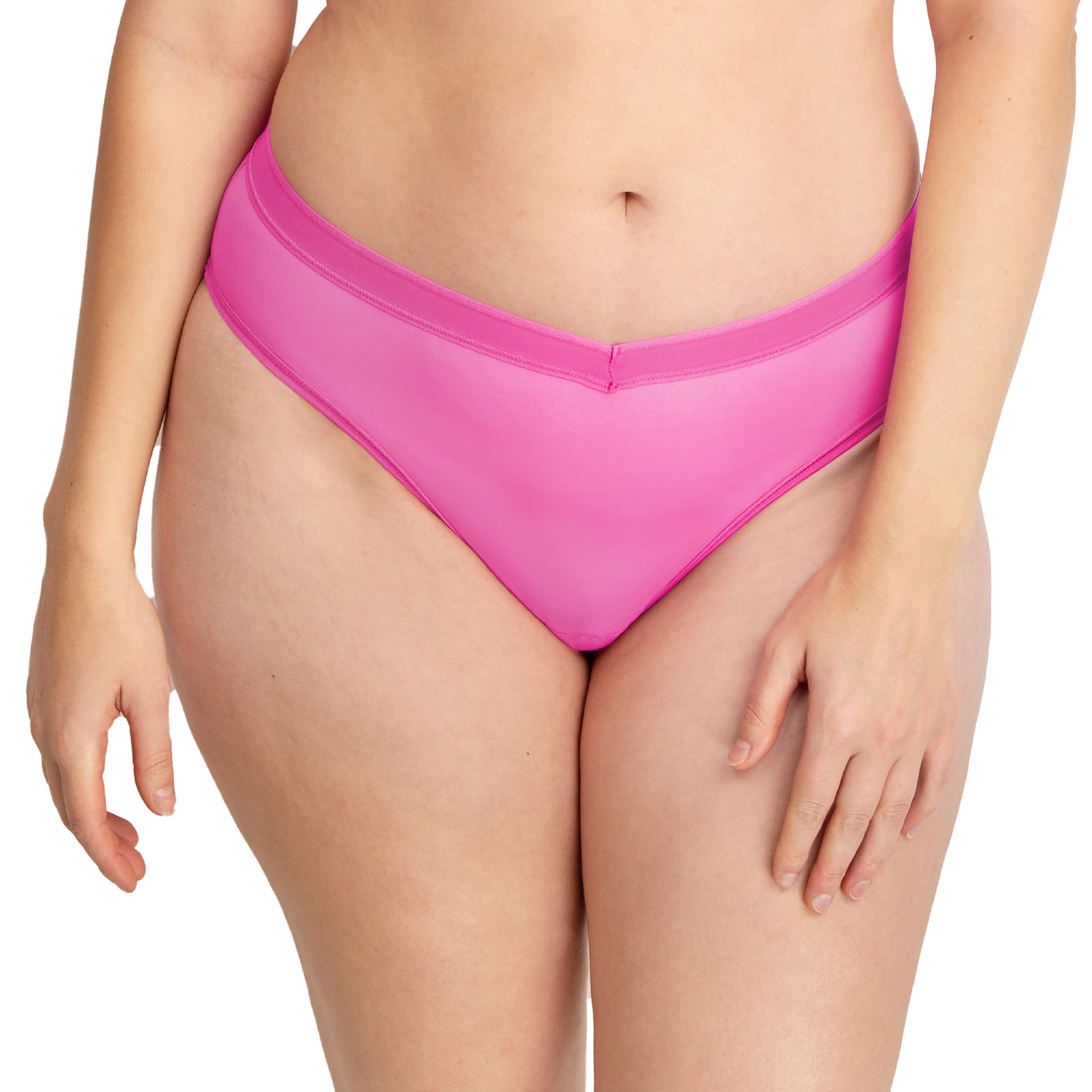 Mesh High Cut Thong | Berry Burst (Pink)