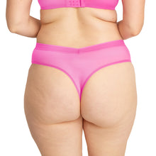 Mesh High Cut Thong | Berry Burst (Pink)