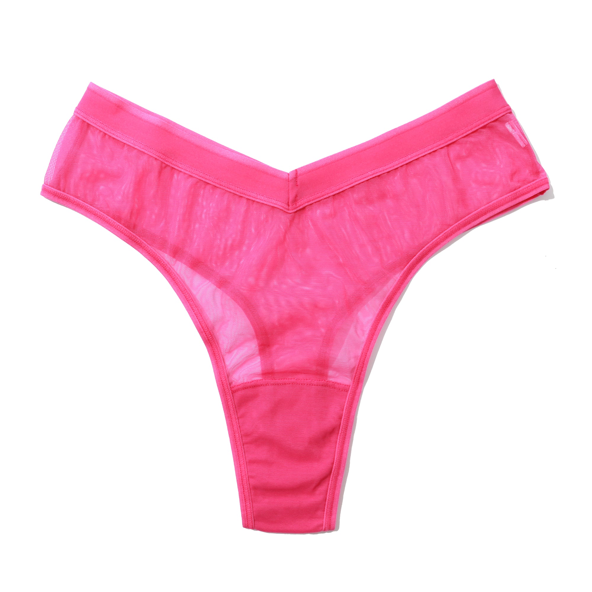 Mesh High Cut Thong | Berry Burst (Pink)