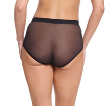 Mesh High Cut French Brief | Black