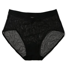 Mesh High Cut French Brief | Black