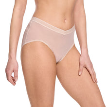 Mesh High Cut French Brief | Chai