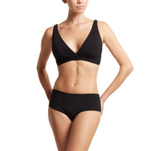 Swim Wrap Bikini Top | Black