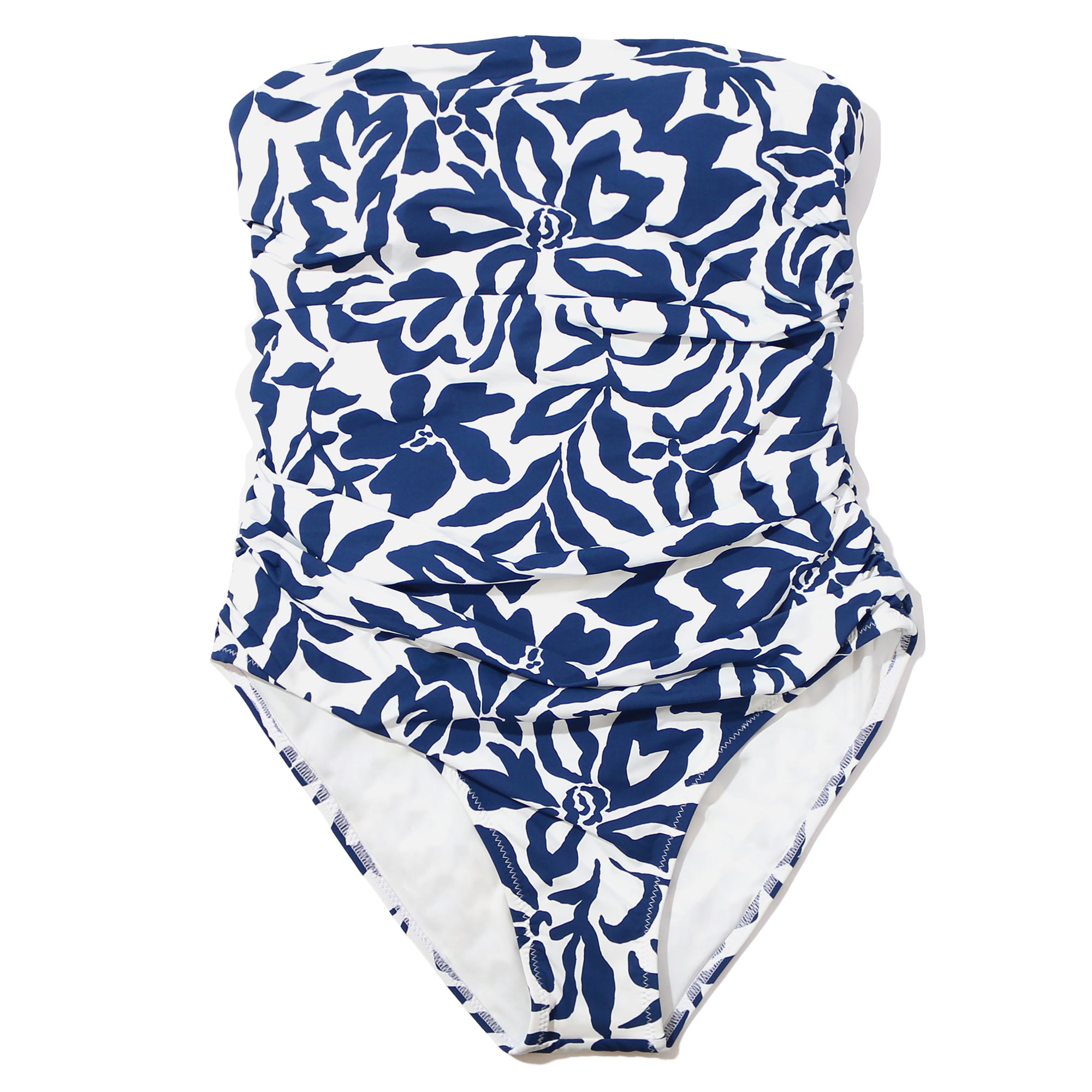 Swim Bandeau One Piece | Poolside (Blue)