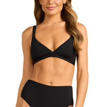 Swim Triangle Bralette Top | Black