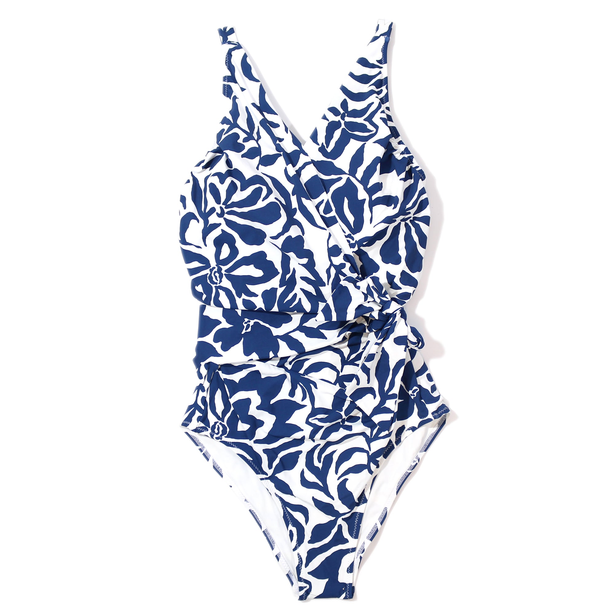 Swim Wrap One Piece | Poolside (Blue)