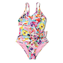 Swim Wrap One Piece | Watercolored