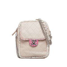 Chanel | Pre-Owned Elegant Tweed Crossbody | Pink/Light Pink