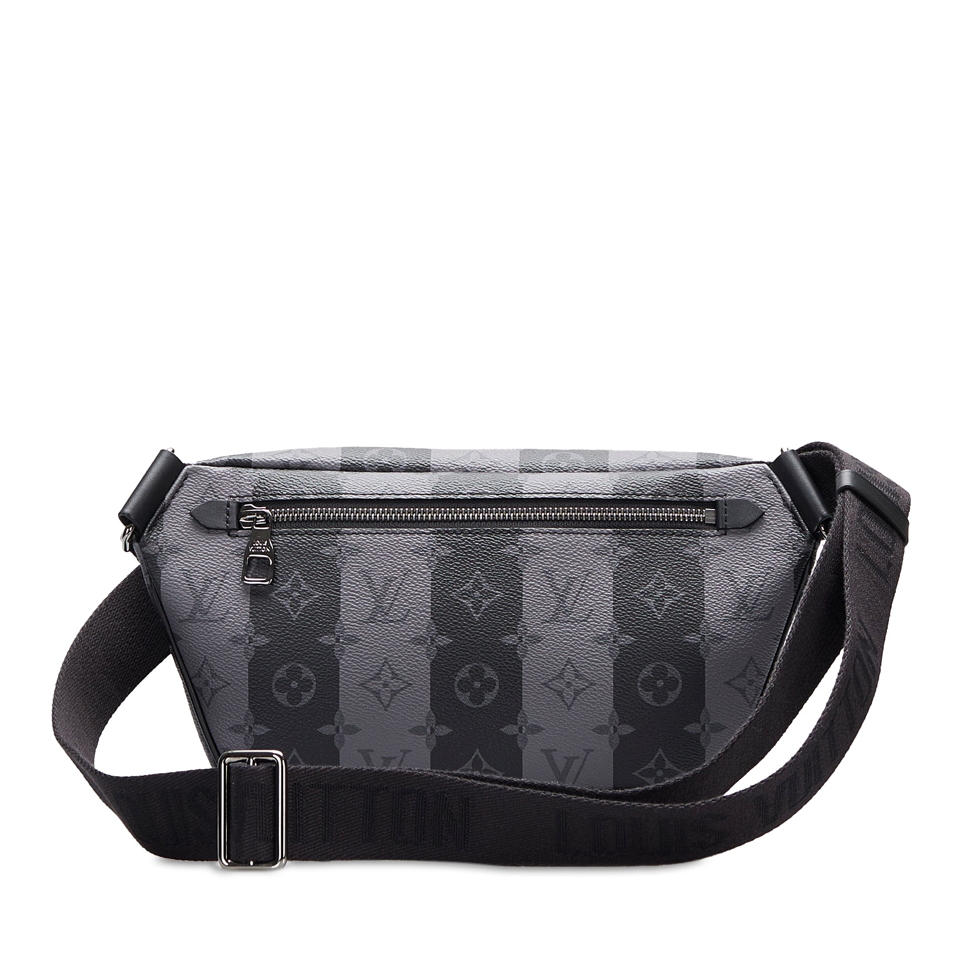 Louis Vuitton Pre-Owned Monogram Eclipse Stripes Modular Sling Bag | Women | Black